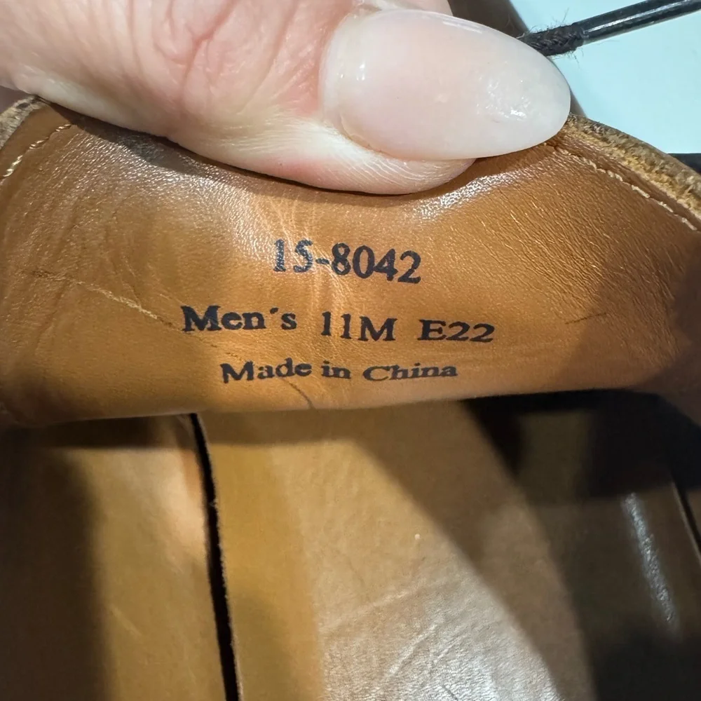 Johnston & Murphy Men's Brown Leather Shoes Item 15-8042
